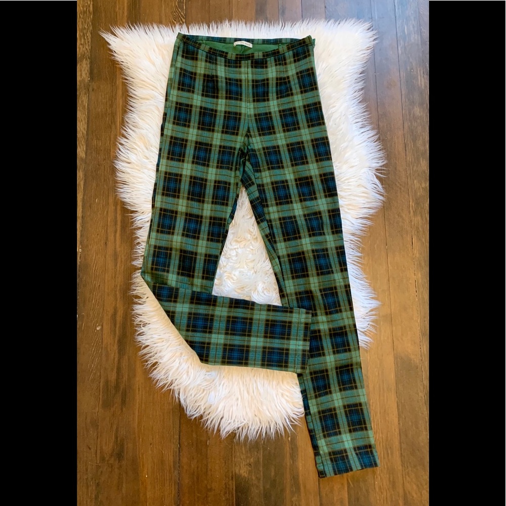 Mustard Seed large plaid print pants